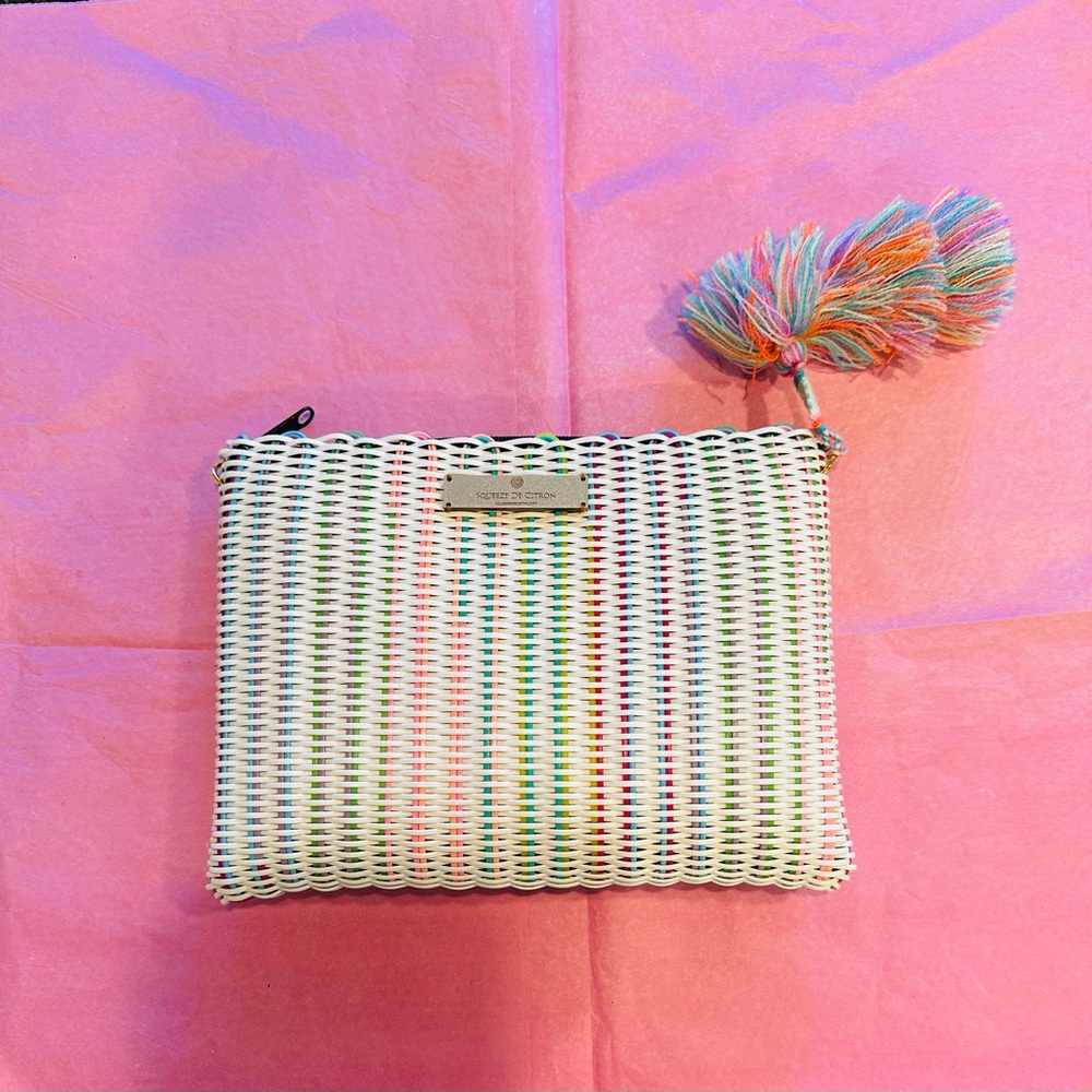 NWOT Squeeze de Citron Large Lemon Drop Clutch Bag - Picture 2 of 11